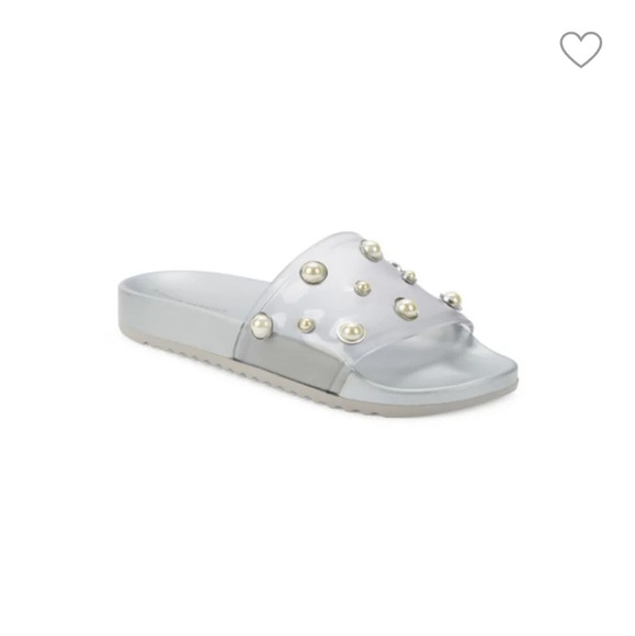 Sophia Webster, Dina Gem Slide, Silver & Pearl, Size 8/39 - NIB! - Picture 1 of 12